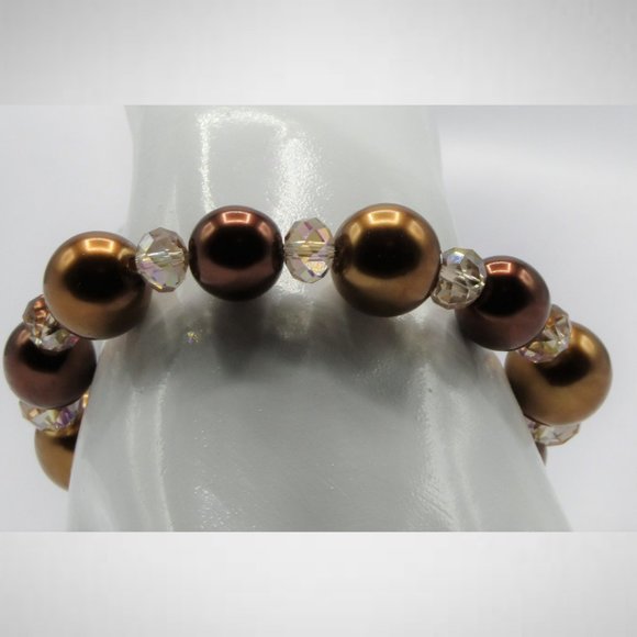 THE EMPRESS In COPPER Colour Beaded Jewelry Set - Picture 7 of 7